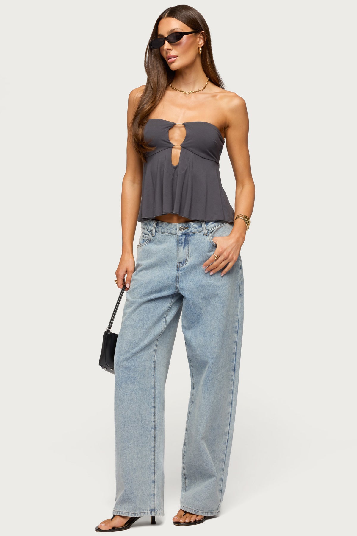 Nikita Strapless Cutout Top – edikted