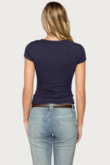 Iria V Neck Wrapped Top