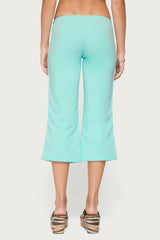 Milene Contrast French Terry Capri Pants