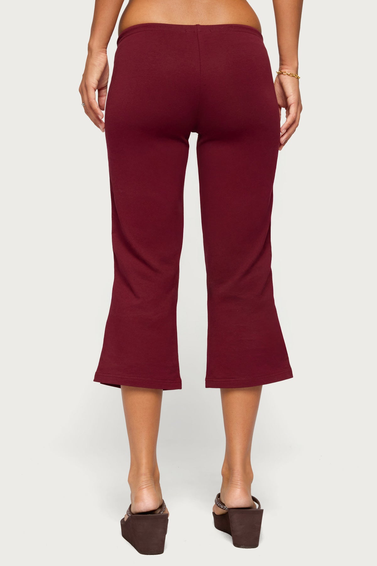 Milene Contrast French Terry Capri Pants