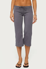 Milene Contrast Terry Capri Pants