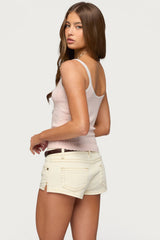 Rosaliee Pointelle Knit Tank Top