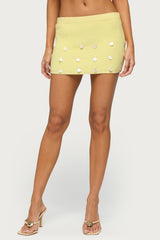 Lylah Charm Knit Mini Skirt
