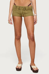 Ainara Crochet Micro Shorts