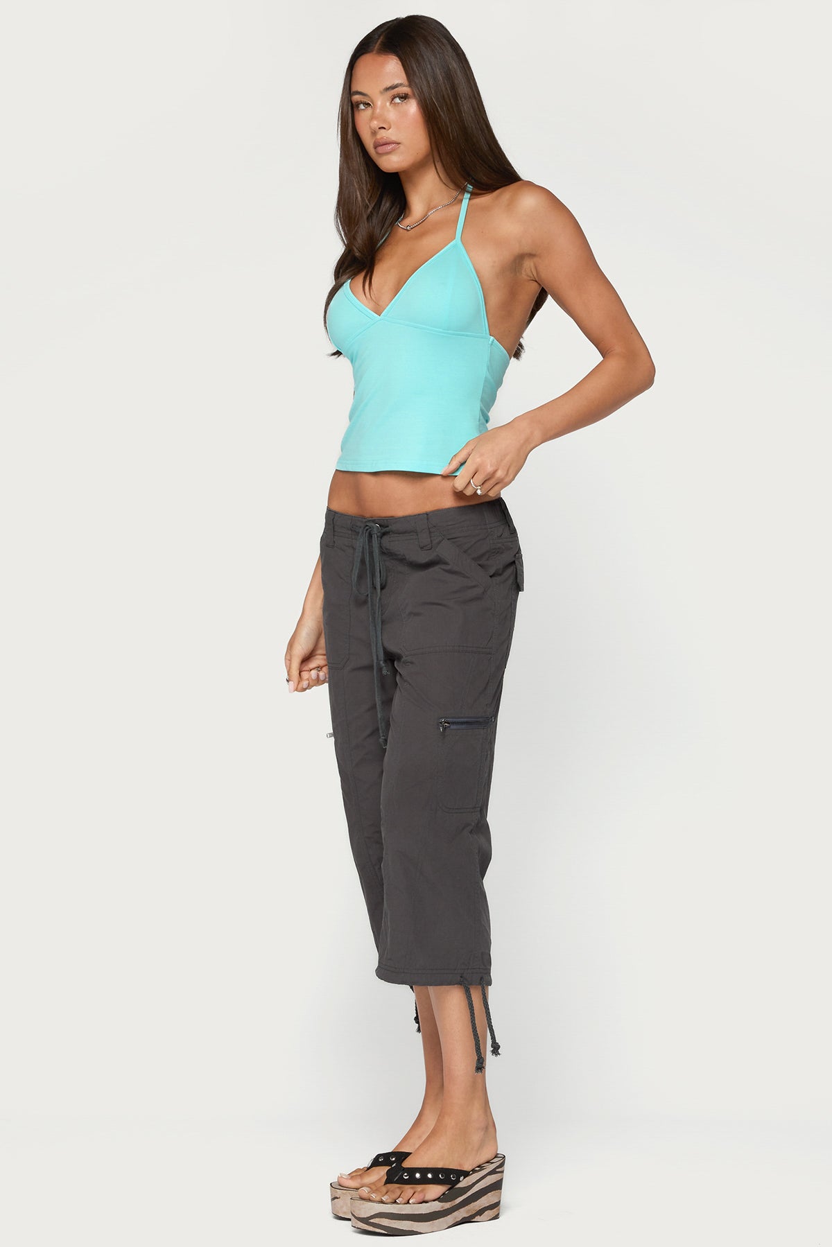 Noriah V Neck Halter Top