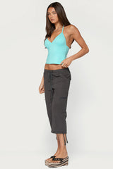 Noriah V Neck Halter Top