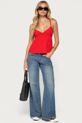 Belen Lacey Babydoll Top