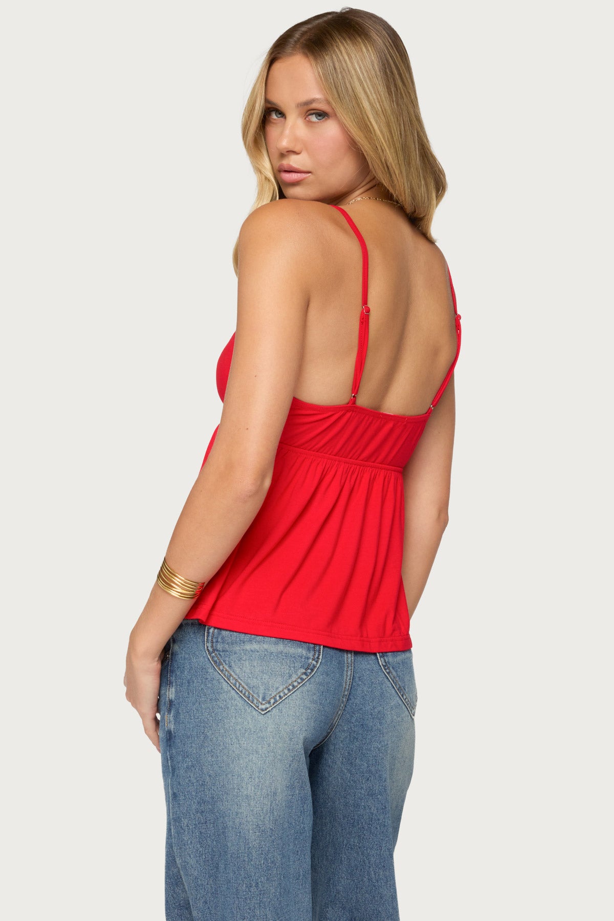 Belen Lacey Babydoll Top