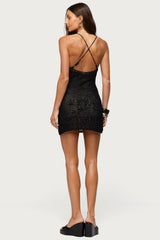 Karen Floral Knit Mini Dress