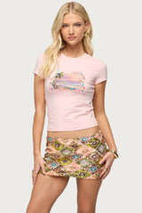 Beach Babe Sequin T Shirt