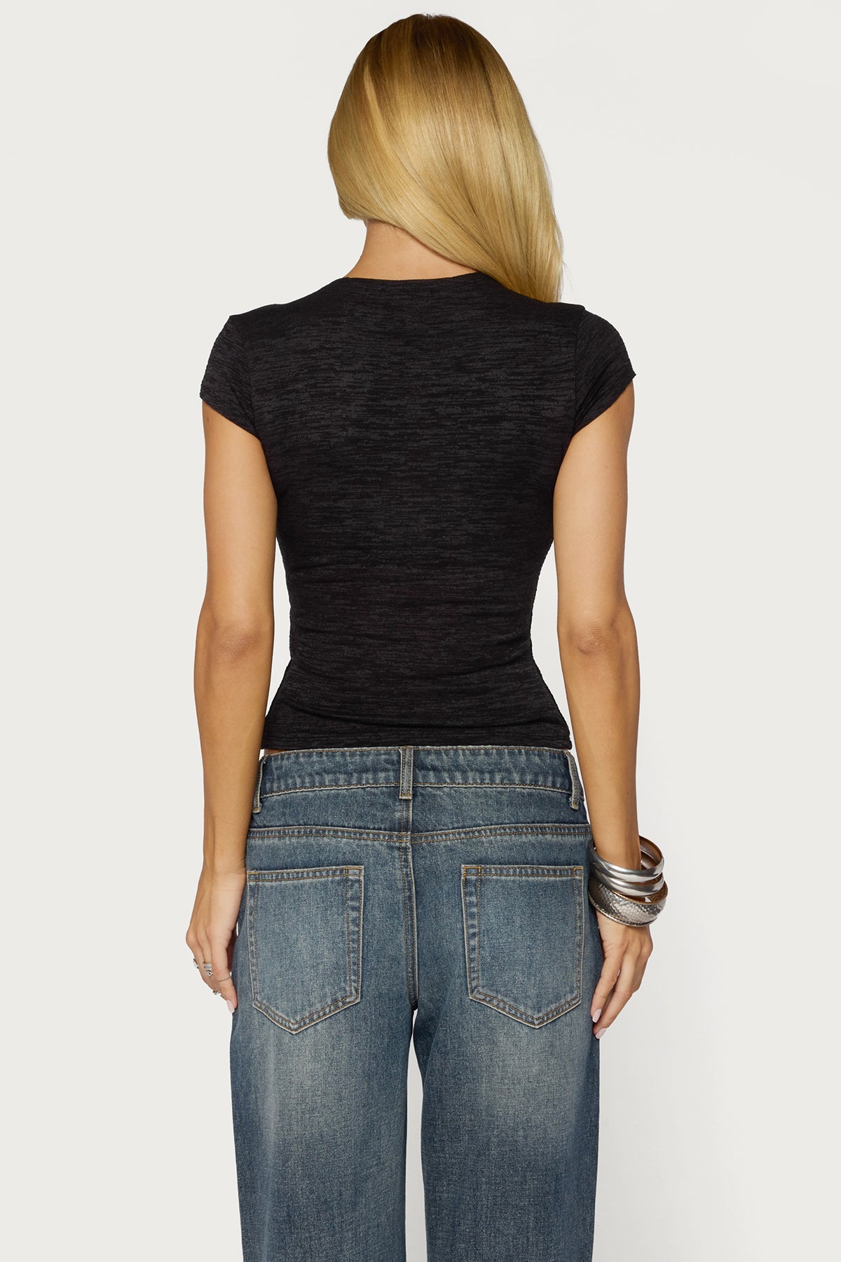 Swapna Asymmetric Button Up Top