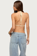 Azura Sequin Fringe Bra Top