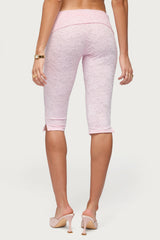 Talisa Foldover Lace Capri Leggings