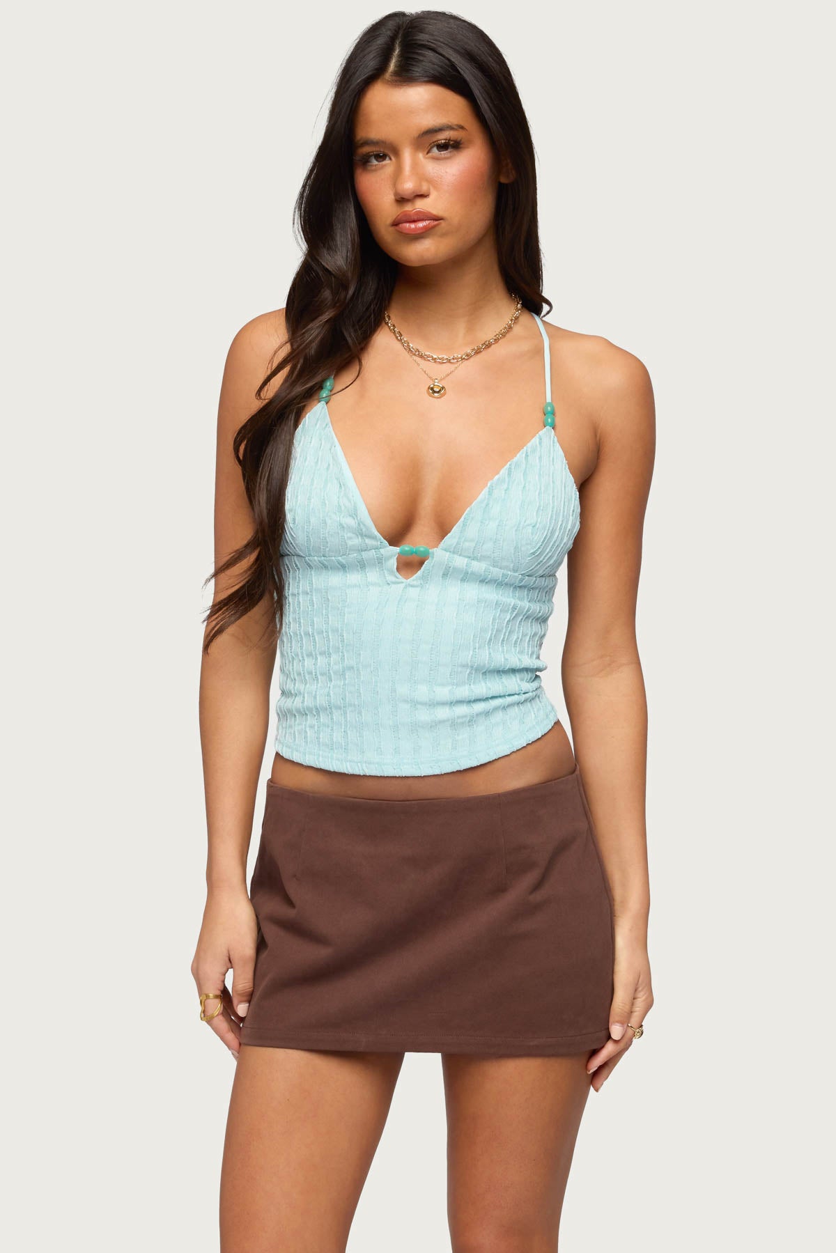 Alitah Bead Textured Tank Top