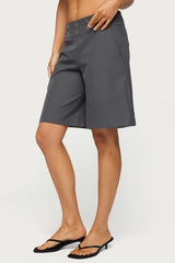 Grommet Low Rise Bermuda Shorts