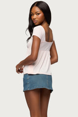 Bette Pointelle Babydoll Top
