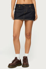 Noura Denim Mini Skirt