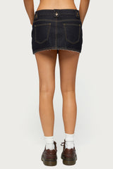 Noura Denim Mini Skirt