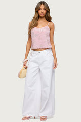 Bead & Sequin Chiffon Tank Top