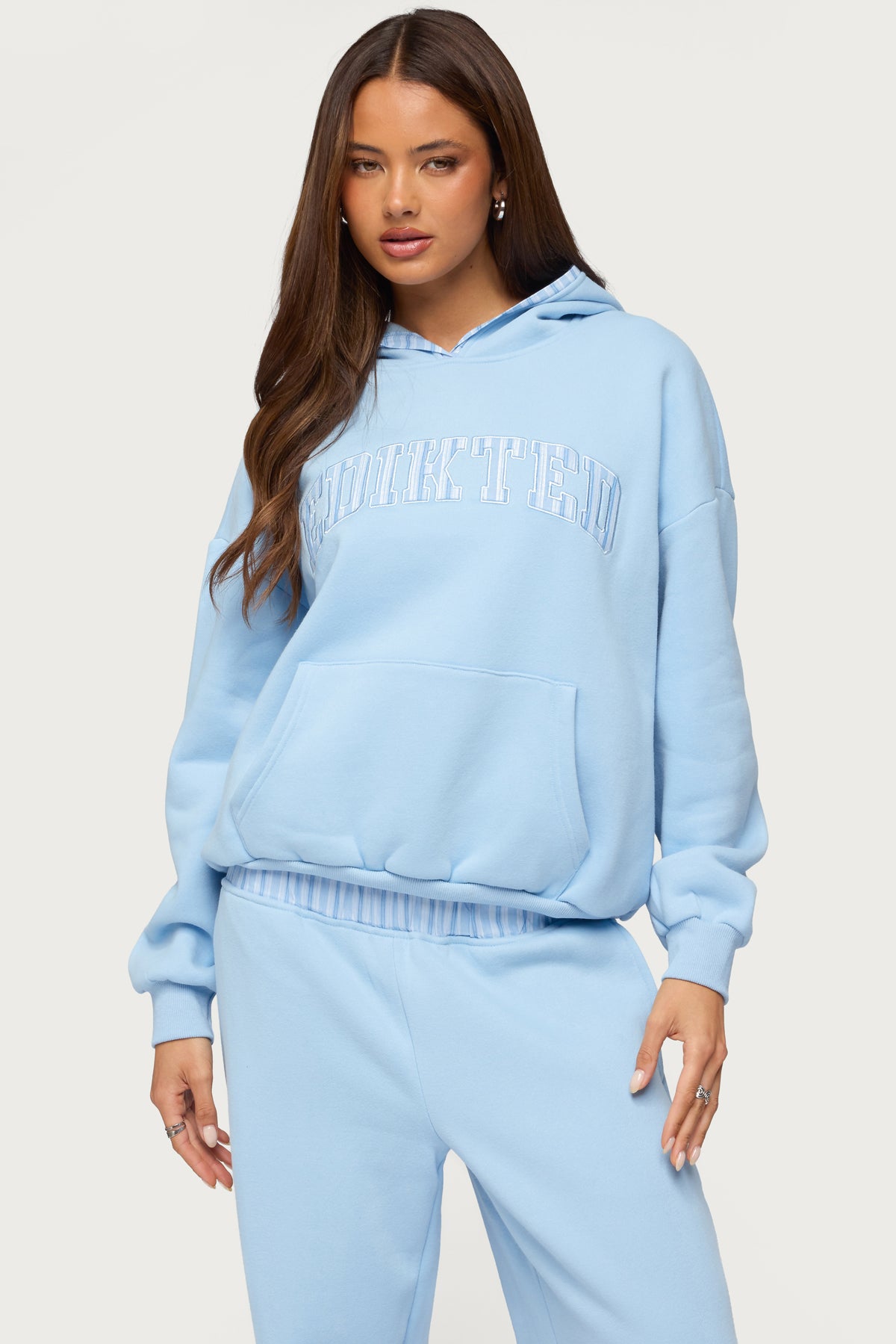 Edikted Core Stripey Oversized Hoodie – edikted