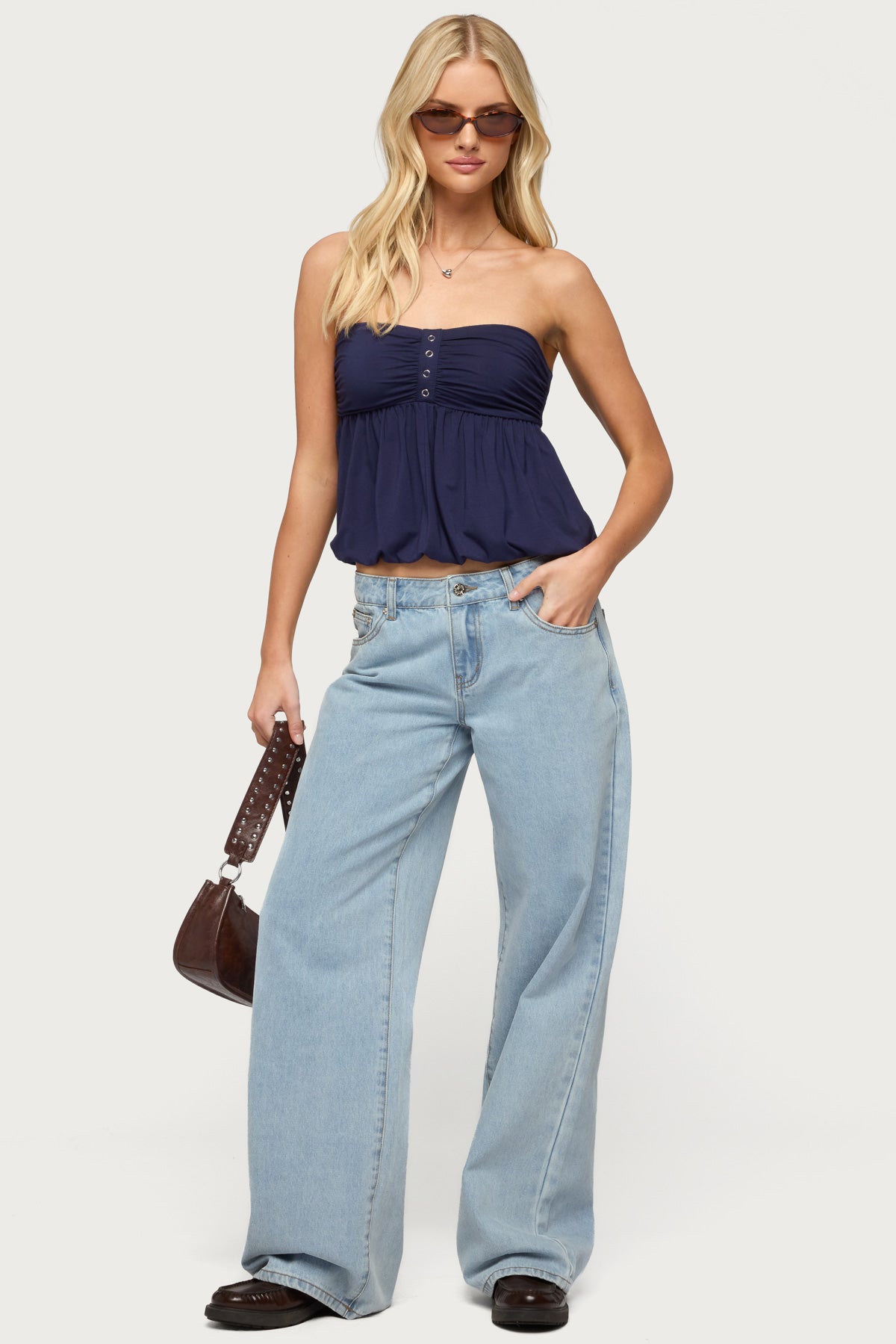 Yury Strapless Bubble Top