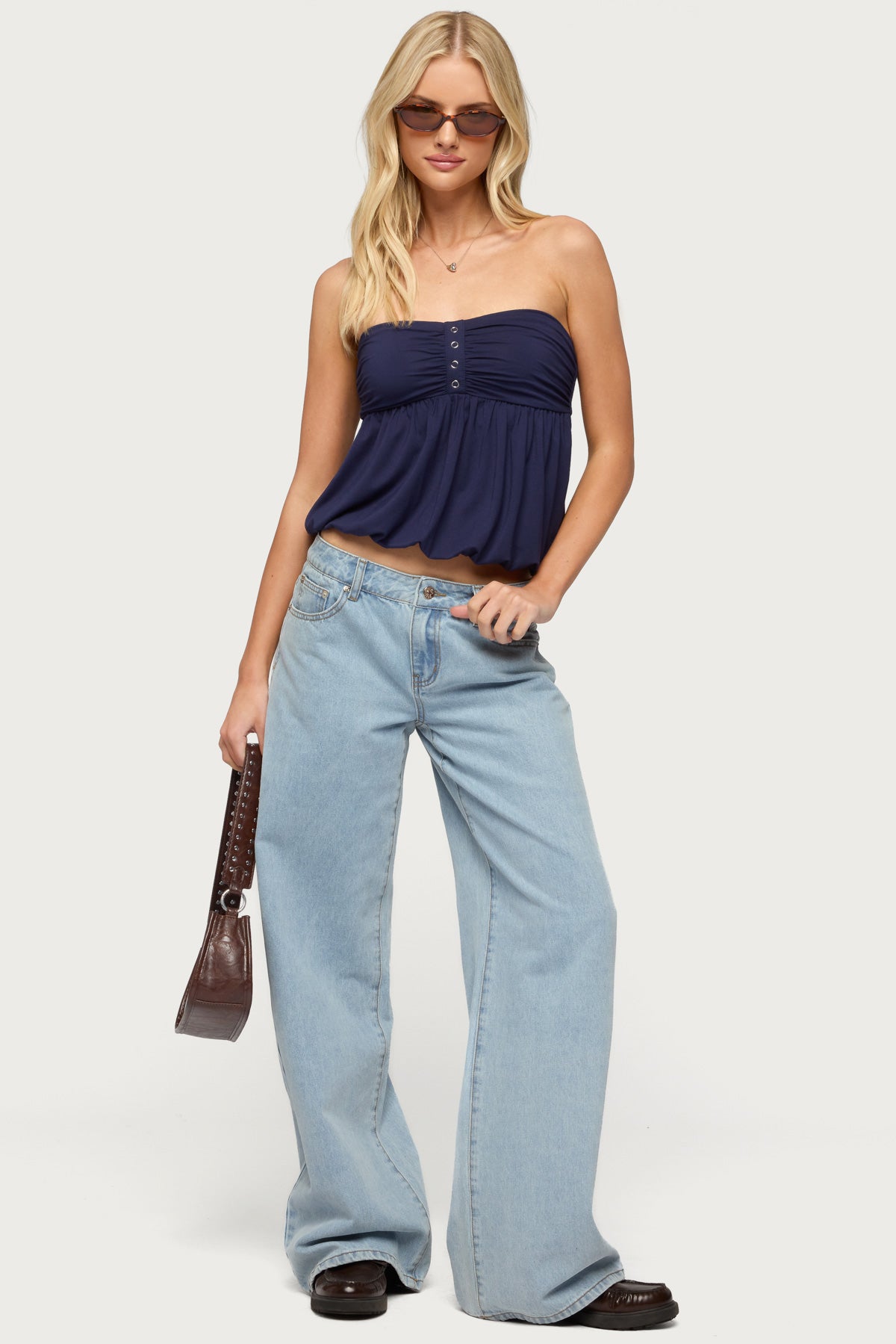 Yury Strapless Bubble Top