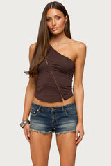 Adalee Asymmetric One Shoulder Top