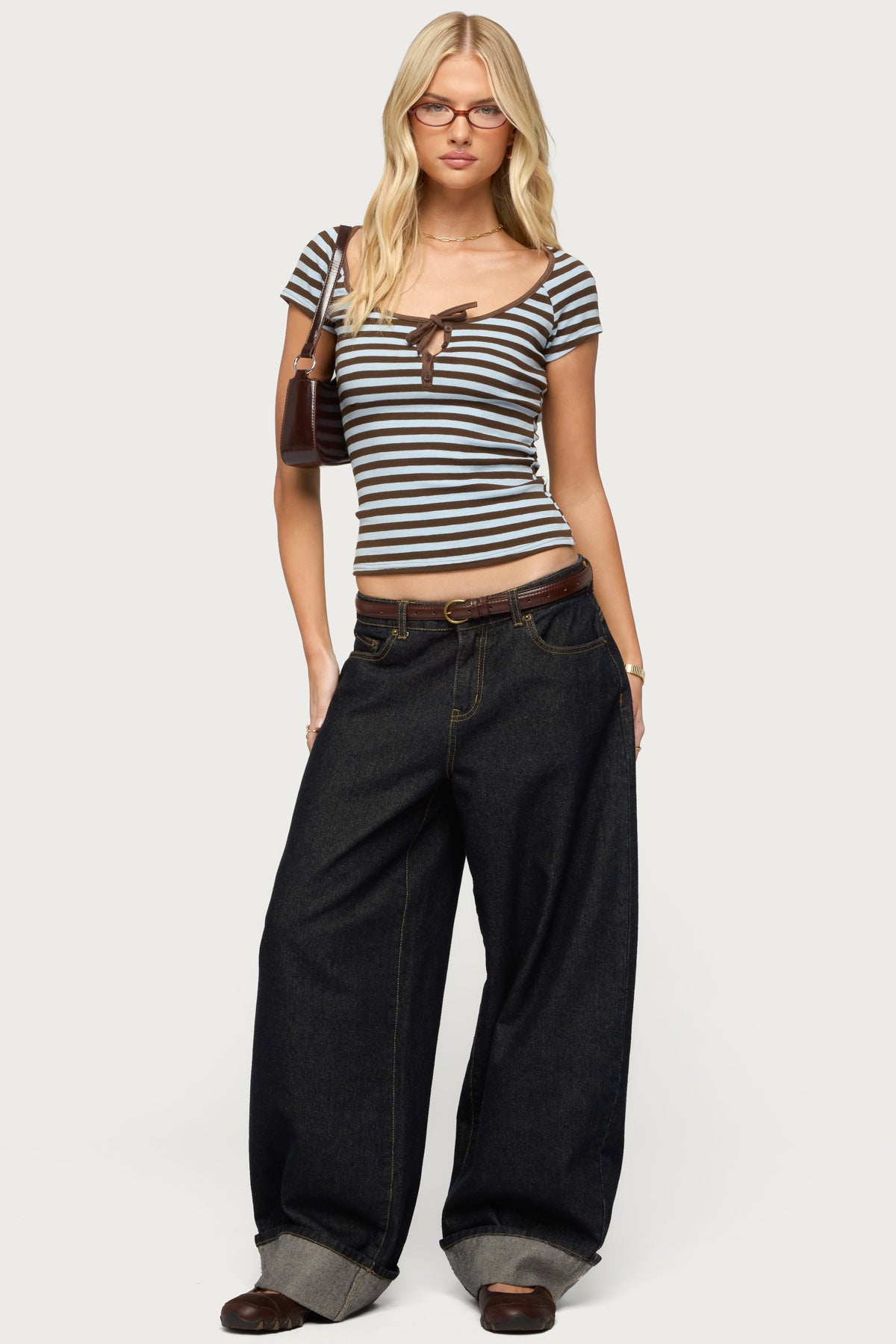 Emberly Striped Raglan Top