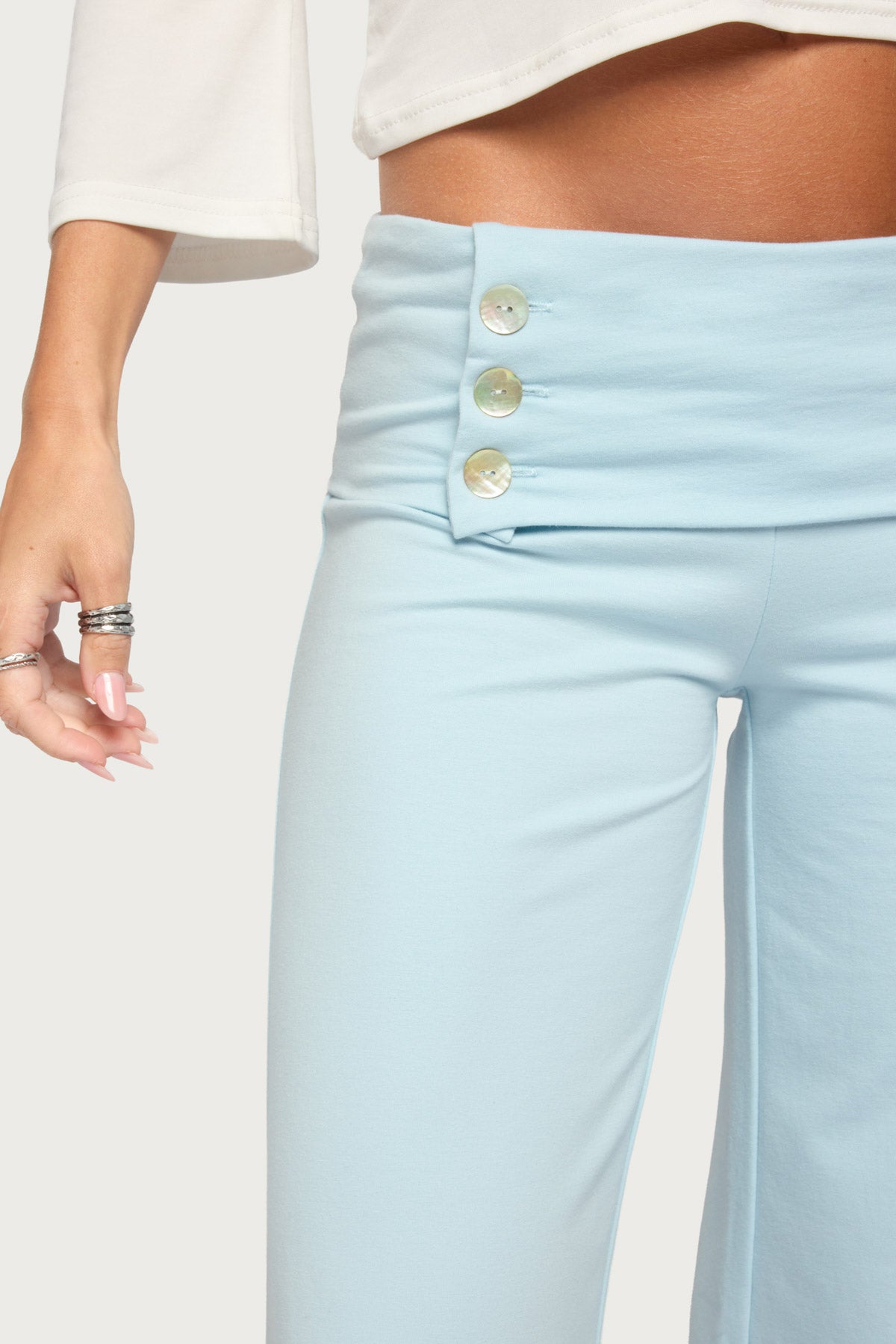 Poppy Foldover Wide Leg Pants