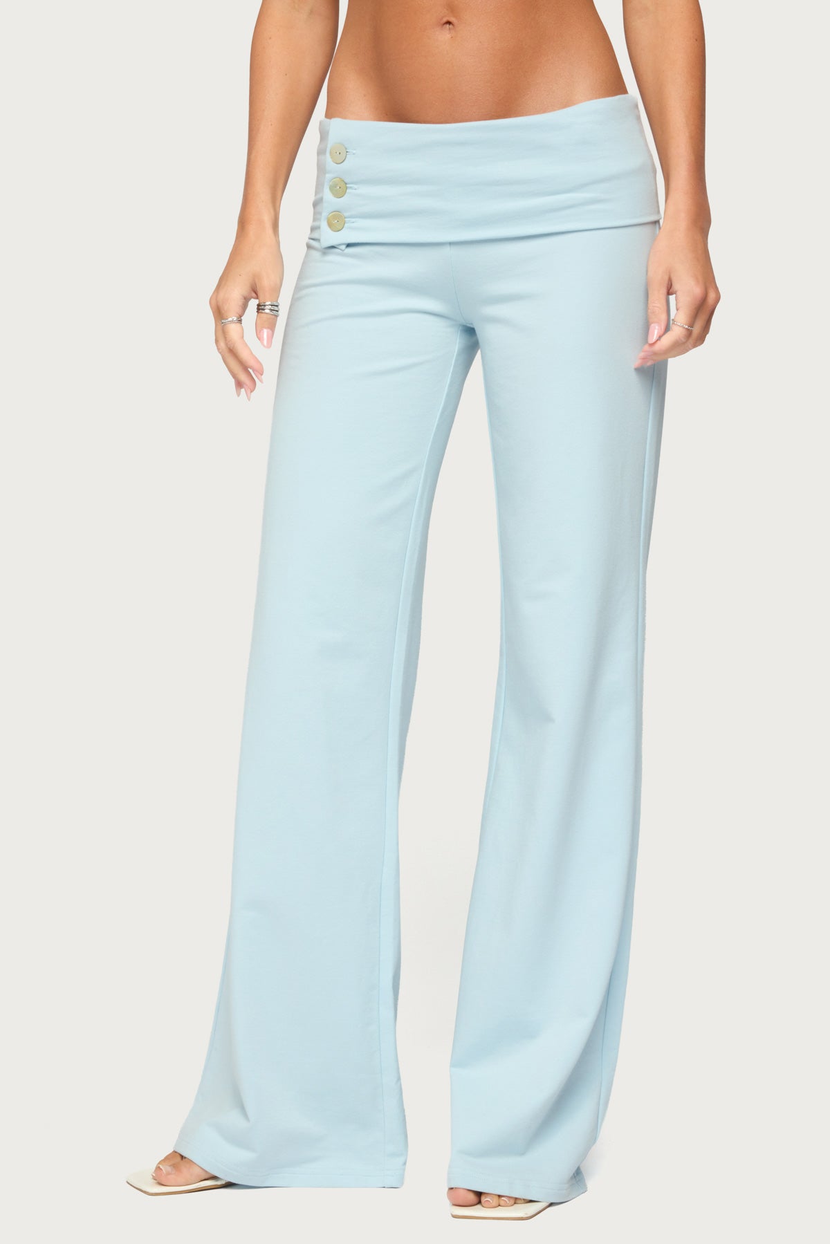 Poppy Foldover Wide Leg Pants