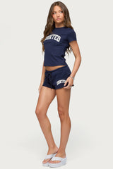 Sporty Babe Edikted Micro Shorts