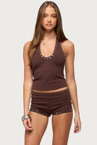 Ariadna Studded Halter Top