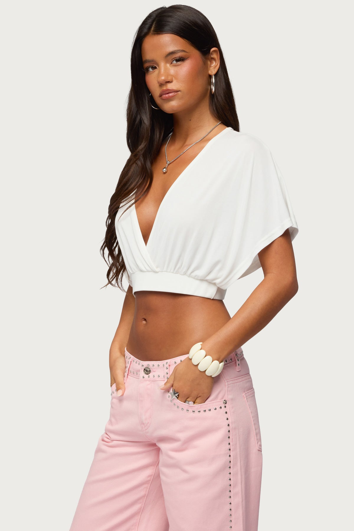 Candela V Neck Crop Top