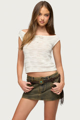 Clement Off Shoulder Knit Top