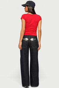 Angel Babe Low Rise Baggy Jeans