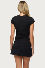 Yelena Lacey Button Up Top