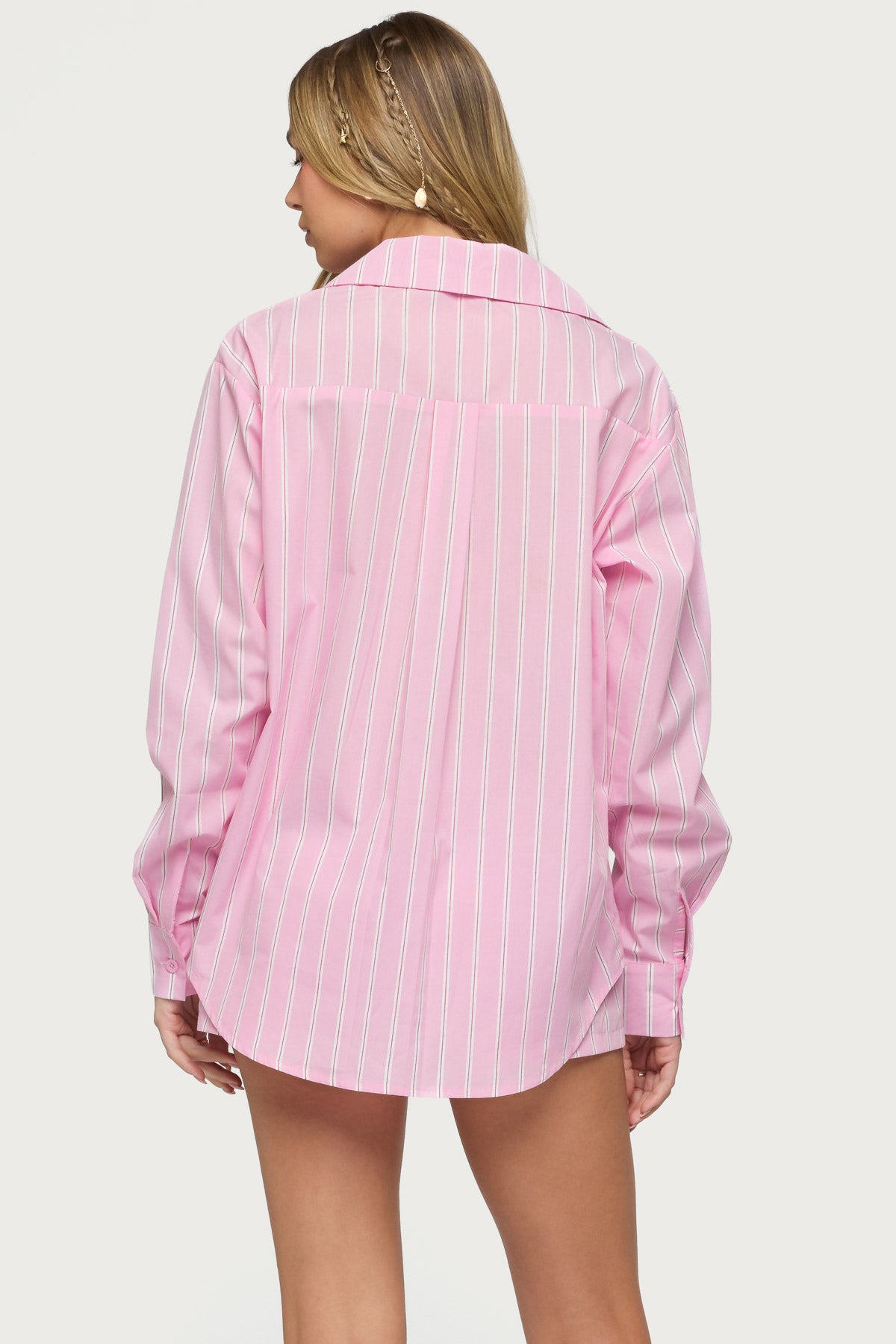 Carmella Striped Oversized Shirt