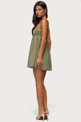 Ariellah Chiffon Babydoll Mini Dress