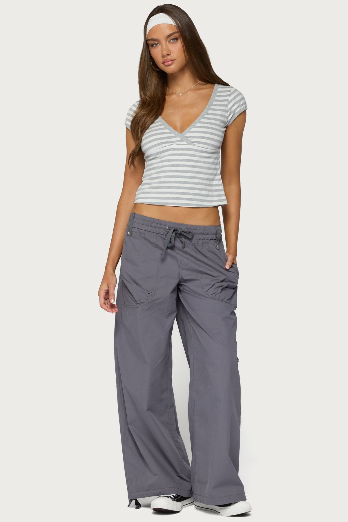 Kathleen Oversized Cotton Cargo Pants