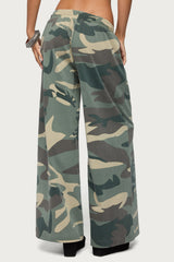 Allen Camo Wide Leg Sweatpants