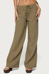 Viktoria Wide Leg Gauze Pants