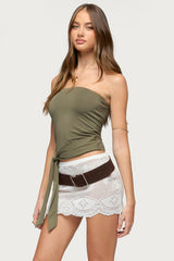 Gilly Tie Waist Strapless Top