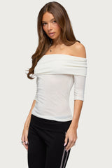 Thais Foldover Backless Top