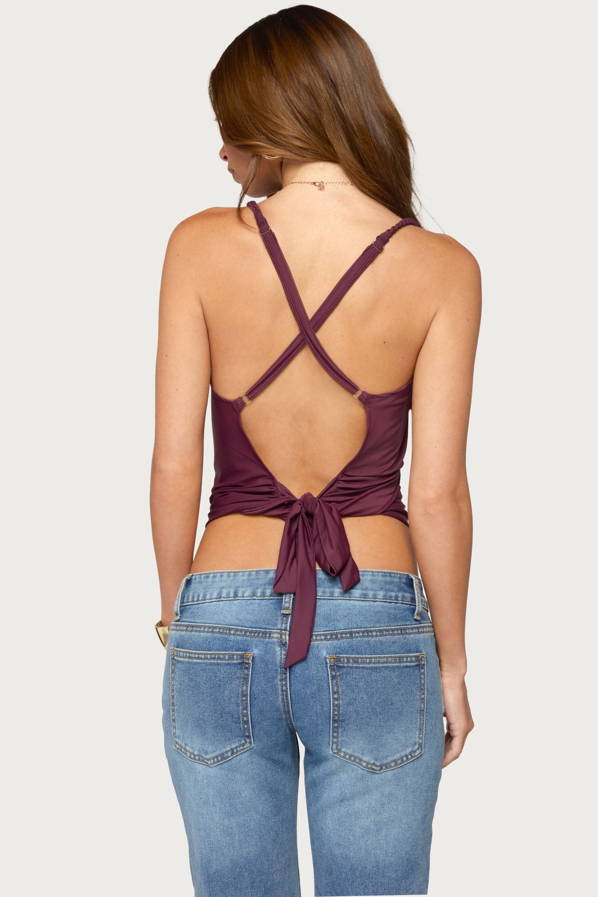 Tippie Backless Cowl Neck Top