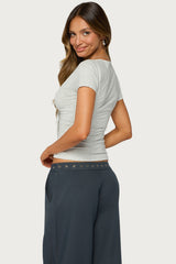 Malka Two Piece Tie Front Top