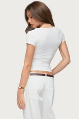 Malka Two Piece Tie Front Top