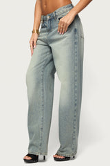 Heidie Low Rise Baggy Jeans