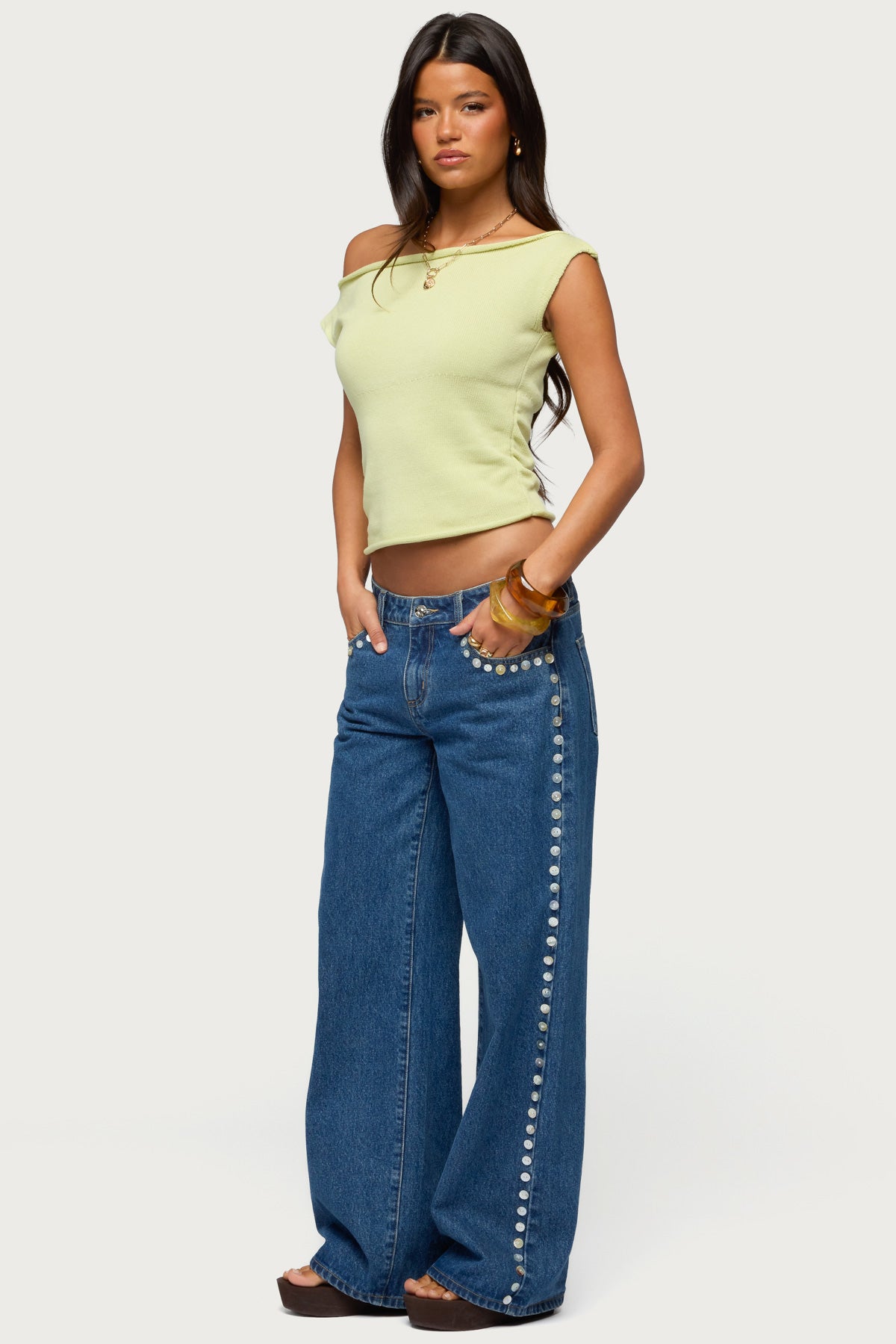 Lauria Off Shoulder Knit Top