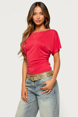 Maevie Ruched Waist Top