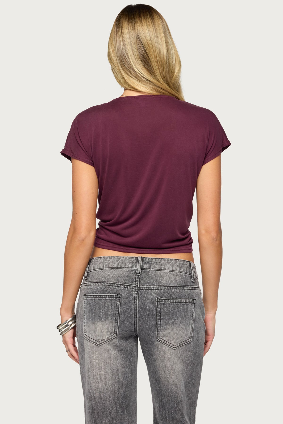 Marisse Tie Front Top